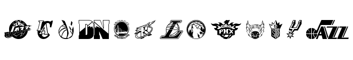 NBA WEST Font LOWERCASE