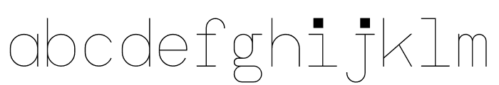 NB Grotesk Mono Light Font LOWERCASE