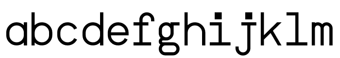 NB Grotesk Mono Regular Font LOWERCASE