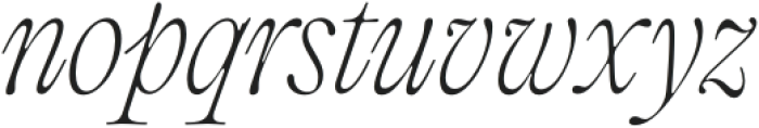 NC Prague Italic otf (400) Font LOWERCASE