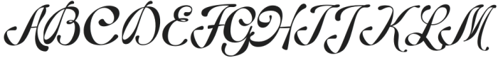 NCL Hubiny Regular otf (400) Font UPPERCASE