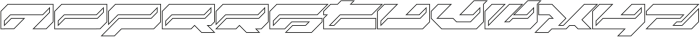 NCL Rekron Outline otf (400) Font LOWERCASE