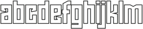 NCL Sebgorq Outline otf (400) Font LOWERCASE