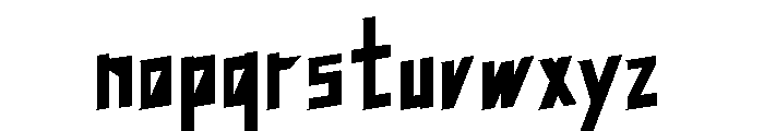 Ncdms Font LOWERCASE