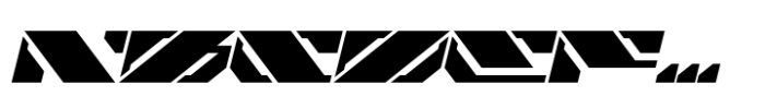 NCL Raxor Slant Font UPPERCASE