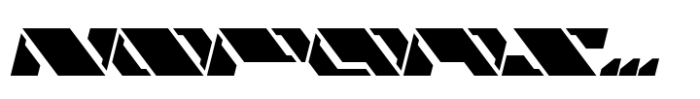 NCL Raxor Slant Font UPPERCASE