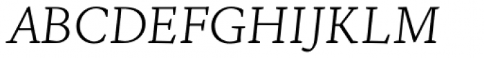 NCT Granite Light Italic Font UPPERCASE