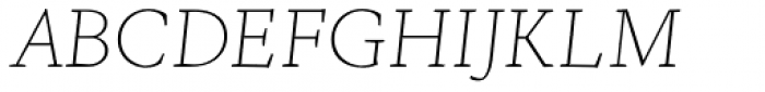 NCT Granite Thin Italic Font UPPERCASE