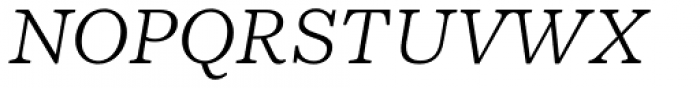 NCT Larkspur Italic Light Font UPPERCASE