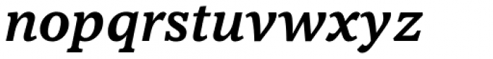 NCT Larkspur Italic Semi Bold Font LOWERCASE