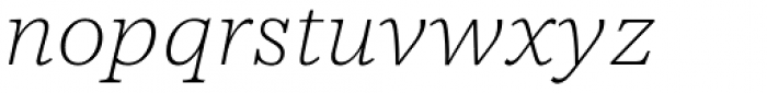 NCT Larkspur Italic Thin Font LOWERCASE