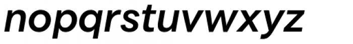 NCT Torin Italic Semi Bold Font LOWERCASE