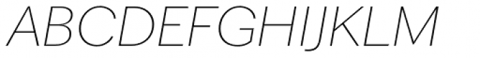 NCT Torin Italic Thin Font UPPERCASE