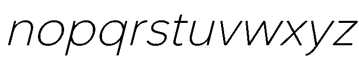 NCBurrata 205Ultra LightSlanted 1efed944 Font LOWERCASE