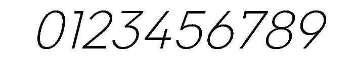 NCBurrata 205Ultra LightSlanted Instance 5b6fae6a Font OTHER CHARS