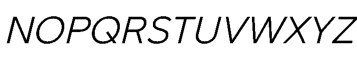 NCBurrata 305LightSlanted A53b015d Font UPPERCASE