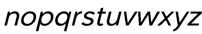 NCBurrata 405RegularSlanted Instance Font LOWERCASE