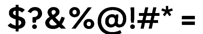 NCBurrata 600Semibold Instance Font OTHER CHARS