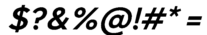 NCBurrata 605SemiboldSlanted Instance Font OTHER CHARS