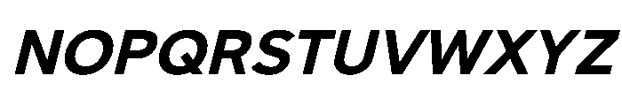 NCBurrata 705BoldSlanted Instance Font UPPERCASE
