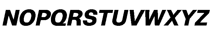 NCFontina BoldItalic Font UPPERCASE