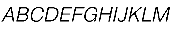 NCFontina LightItalic Instance Font UPPERCASE