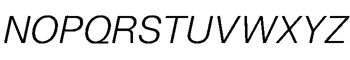 NCFontina LightItalic Instance Font UPPERCASE