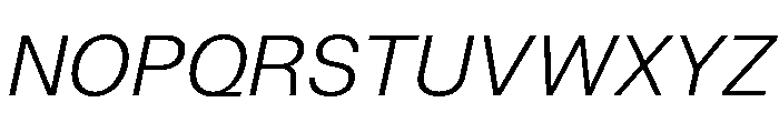 NCFontina LightItalic Font UPPERCASE