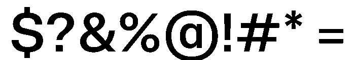 NCFontina Medium Instance Font OTHER CHARS