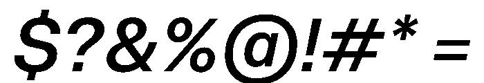 NCFontina MediumItalic Instance Font OTHER CHARS