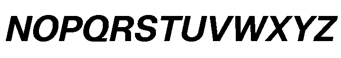 NCFontina Semi BoldItalic Font UPPERCASE
