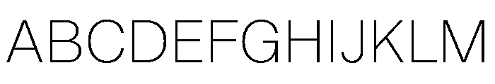 NCFontina Ultra Light Font UPPERCASE