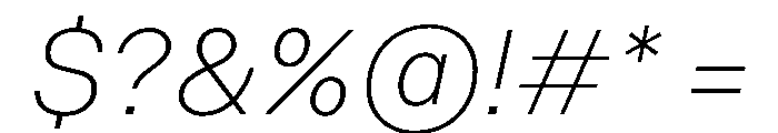 NCFontina Ultra LightItalic Instance Font OTHER CHARS