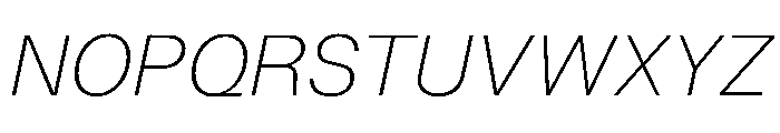NCFontina Ultra LightItalic Instance Font UPPERCASE