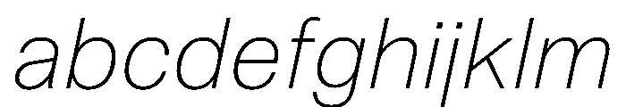 NCFontina Ultra LightItalic Instance FONT