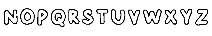 Nduut Outline Regular Font UPPERCASE