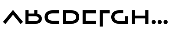 ND Alias Wide Regular Font UPPERCASE