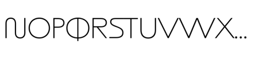 ND Bimbo Light Font UPPERCASE