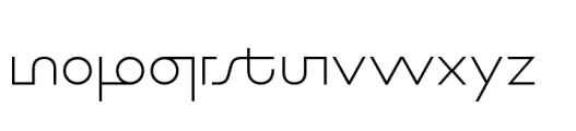 ND Bimbo Light Font LOWERCASE