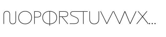 ND Bimbo Thin Font UPPERCASE