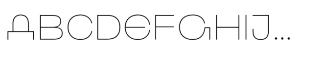 ND Gestalt Thin Font UPPERCASE
