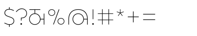 ND Kronenberg Thin Font OTHER CHARS