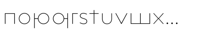 ND Kronenberg Thin Font LOWERCASE