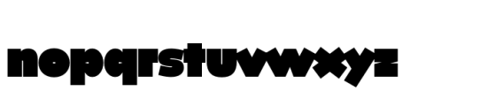 ND Lupo Ultra Black Font LOWERCASE