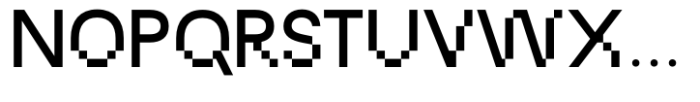ND Synth Regular Font UPPERCASE