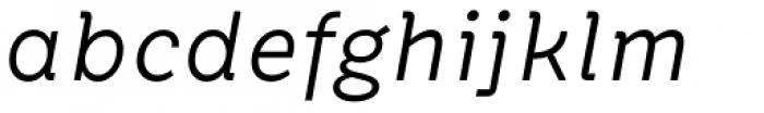 ND Type One Italic Font LOWERCASE