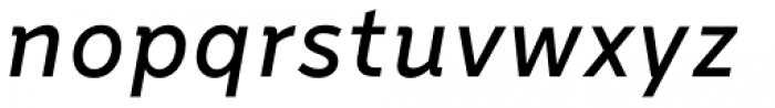 ND Type One Medium Italic Font LOWERCASE