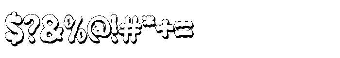 Nduro Konal Extrude Font OTHER CHARS