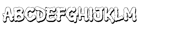 Nduro Konal Extrude Font UPPERCASE