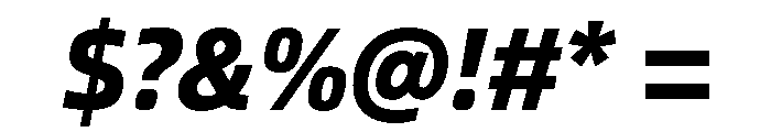 Neue Frutiger World Extra Bold Italic Font OTHER CHARS